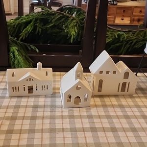 Crate&barrel white 2022 Christmas village